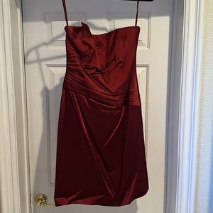 Maroon /wine color cocktail dress worn once to holiday dinner